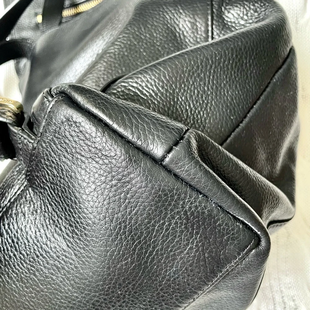Tommy Hilfiger Women’s Black Genuine Leather Backpack | Minimalist Casual - Picture 7 of 10